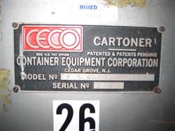 Image CECO Model 54 Compact Automatic Cartoner 324466