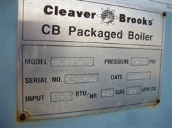 Image 250HP CLEAVER BROOKS CB/200250125 Packaged Firetube Hot Water Boiler 633975