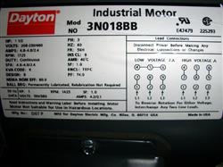 Image 1.5 HP DAYTON Motor 338090