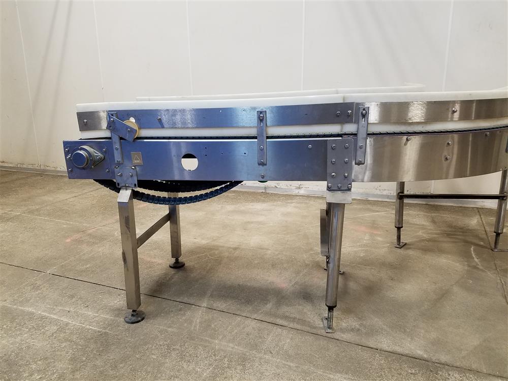 Modular 90 Degree Motorized Conveyor Curve Stainless Steel