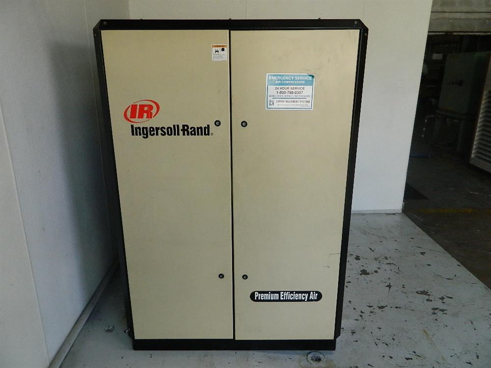 75 HP INGERSOLL RAND Nirvana Rotary Screw Air Compressor - Model IRN75H ...