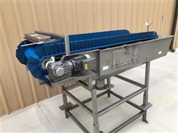 MTC Incline Food Conveyor - 30in X 7ft Long | Mesh and Interlock Conveyors