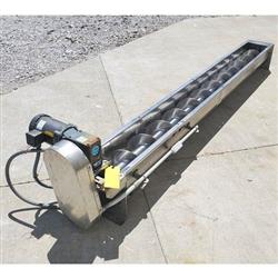 9in Dia. X 10ftL Industrial Screw Auger Conveyor - Stainless Steel ...