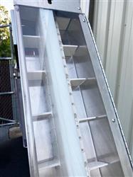 Image Cleated Belt Feeder Hopper / Elevator - Stainless Steel 1501626