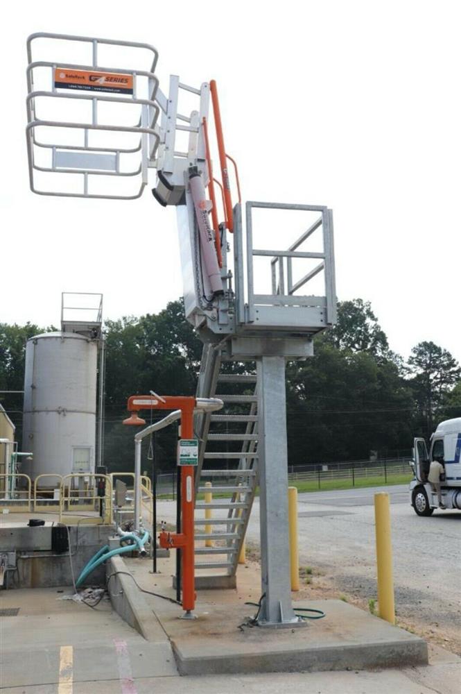 Saferack Truck Loading Platform With Stairs Hoists Cranes And Lifts