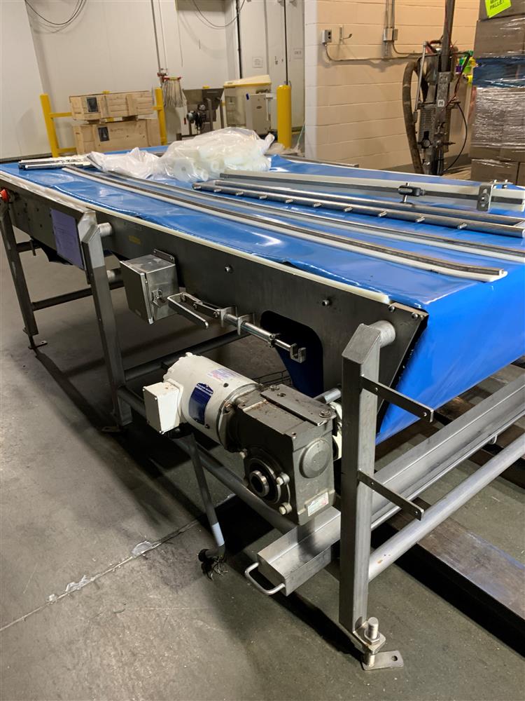 36in Wide X 113 Long KEENLINE Conveyor | Solid Belt Conveyors