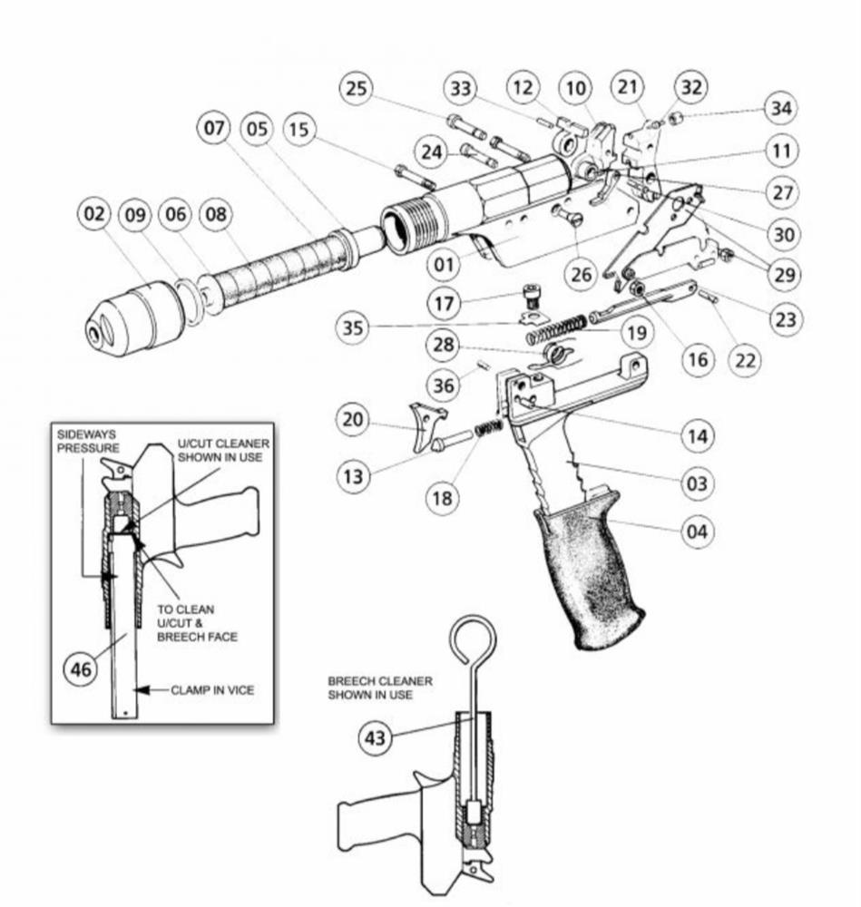 ACCLES & SHELVOKE Cash Special Captive Bolt Stunner Gun Meat