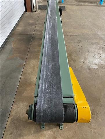 10 X 11ft Long HYTROL Powered Slider Bed Belted Case Conveyor - Single ...