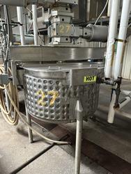 423208 - Approx. 180 Gallon WILLFLOW Dimple Jacketed Tank with Twin Agitation - Stainless Steel